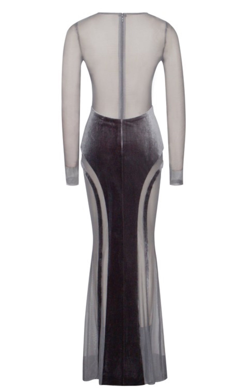 Akirra Velvet Mesh Maxi Dress x Great