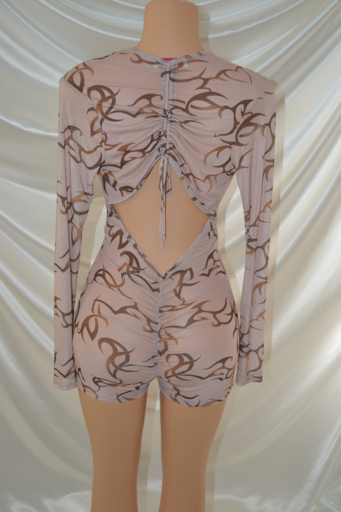 Sofia Romper - Brown Flame